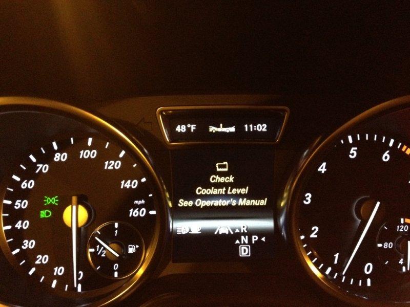 معنى مرسيدس Coolant Check Level